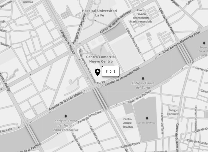 Mapa eos nuevo centro location